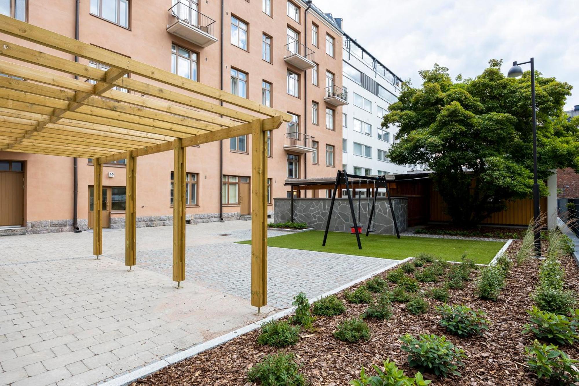 Stylish Flat In Trendy Kallio Хельсинки Экстерьер фото